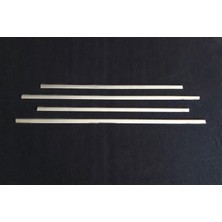 Universal Opel Uyumlu Astra J Sd 2012-2019 Cam Çıtası Paslanmaz Çelik 4 Parça