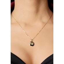 Fiyonk Kuyumculuk 14 Ayar Altın Aynalı Zincir Allah Yazılı Kolye Büyük