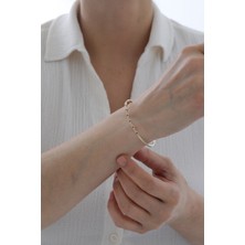 Yavuz Kuyumculuk 14 Ayar Altın Yakut Taşlı Modern Kelepçe