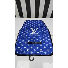 Şimika Louis Mavi Kaymaz Taban Dekoratif Oto Halı Paspas Üniversal Yıkanabilir Her Araca Uyumlu(Kancalı Kumaş Anahtarlık Hediyeli)