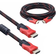 Powermaster Örgülü HDMI Kablo 3 Metre Erkek-Erkek Bağlantı Tipi Esnek Yapı ile Yüksek Hız Destekli