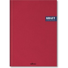 Hype Store Lé Color 2017115/1 Kraft Defter Sert Kapaklı, Spiralli, 1.hamur Kağıt, 200 Sayfa, Bordo