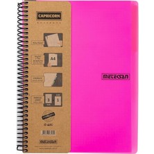 Hype Store Capricorn Neon Serisi, A4, 7 Konulu (5 Kareli, 2 Çizgili) 210 Yaprak Pp Kapaklı Spiralli Defter, Pem