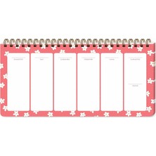 Hype Store Keskin Color 13X27 Haftalık Spiralli Planner - Minik Papatya