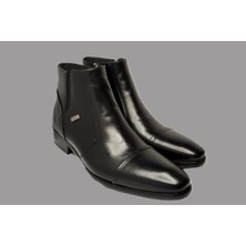 Darkwood-Erkek Klasik Bot-Siyah Renk-Fermuarlı-Kauçuk Taban