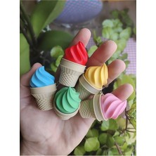 MisterionStudio Dondurma Figürü Anahtarlık Dekoratif Kaliteli Baskı