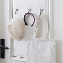 Hype Store Alper Banyo Için Siyah Güçlü Yapışkan Kancalar,yapışkanlı Askılar,mutfak,ev Ofis Için Duvar Askıları