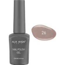 Braventa Collection Alıx Avıen Uv Kalıcı Işıltılı Nude Jel Oje 26 - Gel Polish - 12 ml