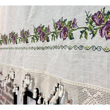 Luvia Home Kanaviçeişlemeli Otantik Perde