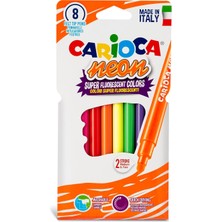 Braventa Collection Carioca Fosforlu Yıkanabilir Keçeli Boya Kalemi 8'li