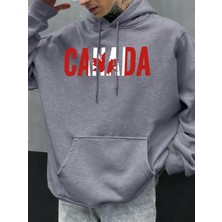 Kanada Akçaağaç Yaprağı Tasarım Erkekler Hoodie Cep Hoody Çok Renkli Rahat Kazaklar Sonbahar