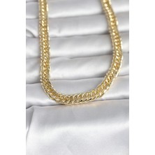 Clariss cm 14K Gold Renk Kalın Zincir Model 60 cm Kadın Kolye