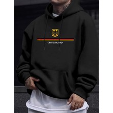 Deutschland Mektup Yaratıcı Baskı Unisex Spor Giysileri Sıcak Polar Kazak Sonbahar Spor Giysi