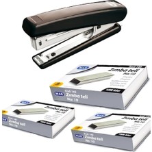 Braventa Collection Mas Zımba Makinesi ve 3000 Tane Tel Ofis Zımba Makinesi Tel Bükmez Paslanmaz Avantajlı Set NO-756-75