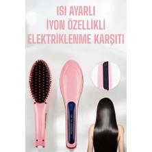 Shoplet Buğz Fön Etkili Saç Düzleştirici Tarak Yıpranma Karşıtı Döner Kablo Isı Ayarlı