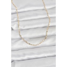 Clariss cm 14K Gold Renk Gemici Zincir Model 60 cm Kadın Kolye