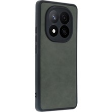 Starseven Newface Redmi Note 14 5g Kılıf Aras Deri Kapak - Koyu Yeşil