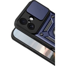 Starseven Newface Iphone 17 Pars Lens Yüzüklü Silikon - Lacivert