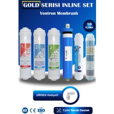 Watermelon GOLD Serisi Kapalı Kasa 10 Aşama Vontron Membranlı ULTRA Mineral Takviyeli  Filtre Bakım Seti