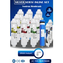 Watermelon Kapalı Kasa SİLVER Serisi 5 Aşama 2 Yıllık Avantajlı 80 Gpd VONTRON Membranlı Bakım Seti