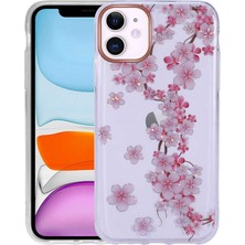 Zore iPhone 11 Kılıf Desenli Simli Sert Zprb Inka Kapak-No3
