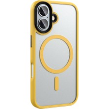 Zore Apple iPhone 16 Plus Kılıf Mat Arka Yüzey Wireless Şarj Özellikli Zprb Flet Magsafe Kapak-Siyah