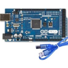Voltaj Arduino Mega 2560 R3 (Orjinal - ATMEGA2560 Chip) USB Kablo Hediye