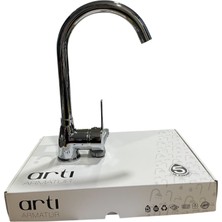 Veka Artı Armatur Evye Bataryasi Krom Kaplamali Pirinc