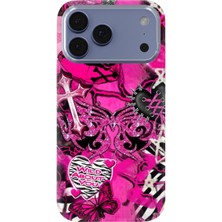 Lelia iPhone 17 Pro Max Uyumlu Baskılı Şeffaf Telefon Kılıfı | Koleksiyon: Chromatica Aura