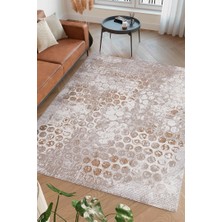Alpina Home Nova Bej Yumuşak Doku Salon Oturma Odası Mutfak Çocuk Odası Halısı