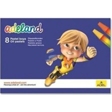Adeland 8 Renk Pastel Boya 43 Adet