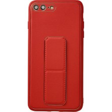 Feifei iPhone 7 Plus Kılıf Coco Deri Standlı Kapak - KIRMIZI-(5796) - VOANFD3944-2263
