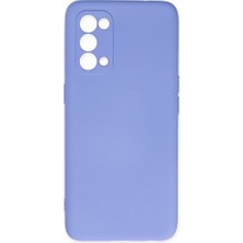 Genel Tedarik Oppo Reno 5 Kılıf Nano Içi Kadife Silikon - LILA-(5796) - EMTHBA2166-5053