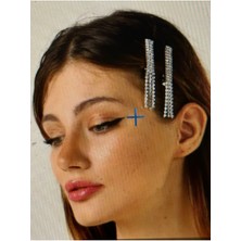 Boncukcu Abla Taşlı Toka 2li Set