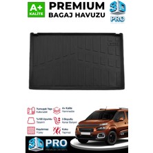 Universal S-Dizayn Citroen Berlingo Seperatörlü 3D Pro Bagaj Havuzu 2019 Üzeri A+ Kalite