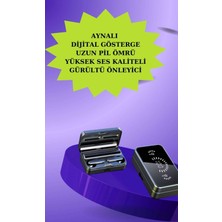 Powerbank Bluetooth Kulaklık ve Yeni Model Akıllı Saat Seti Anc Özelliği Dokunamatik