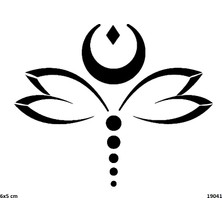 Airbrush Tattoo Nokta Kelebek Yapışkanlı Stencil Süsleme ve Boyama Kalıbı