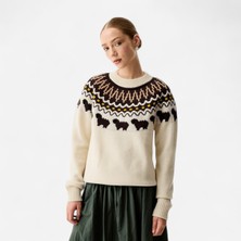 Hunter Originals Ashie Kadın Beyaz Kazak Kadın Beyaz Kazak Harw0074251-Aw