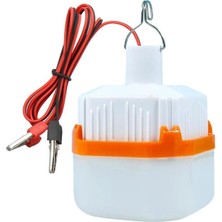 Powermaster HT-B11 12 Volt Beyaz LED Lamba Krokodil Maşalı Uçlu 21 Smd Ledli