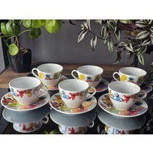 Konyax 12 Parçalık Çay Fincanı Susam Sokağı