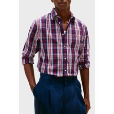 Tommy Hilfiger Kareli Pamuklu Regular Fit Uzun Kollu Gömlek Erkek Gömlek MW0MW41712 0ms