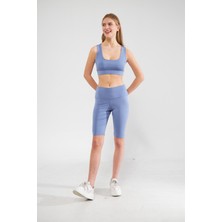 Camenta Yüksek Bel Diz Üstü Kadın Spor Tayt