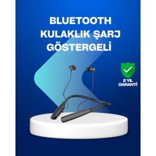 Shoplet Buğz Boyun Askılı Kablosuz Bluetooth Kulaklık – Aktif Gürültü Önleme, LCD Ekranlı