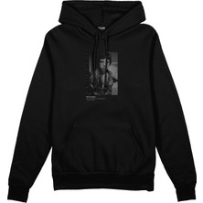 The Lucid Lab Mick Jagger Backstage At The Palladium London 1967 Oversize Hoodie-Siyah