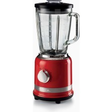 Hype Store Blender Kırmızı 0585/00-4 Paslanmaz Çelik Bıçak, 4 Hız Fonksiyonu, 1000 Watt, 1,5 Litre, Cam Hazne,