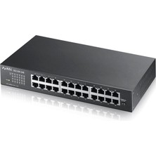 Kaia Life Zyxel GS1100-24E V3, 24 Port, Gigabit, Yönetilemez, Sessiz, Rackmount Switch