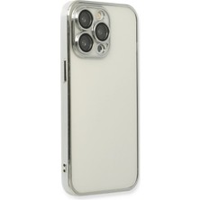 Olinea Newface Iphone 13 Kılıf Lensli Silikon - Gümüş