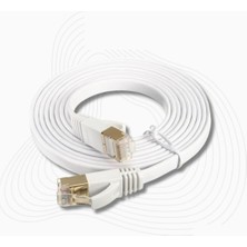 Hype Store Tkz 5742 Cat7 RJ45 Modem Internet Kablosu 3 Metre 10GBPS 600MHZ Uçları Fabrikasyon Takılı Bilgisayar
