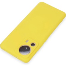 Olinea Newface Mi 13 Lite Kılıf Nano Içi Kadife Silikon - Sarı
