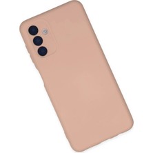Olinea Newface Galaxy A04S Kılıf Nano Içi Kadife Silikon - Pudra